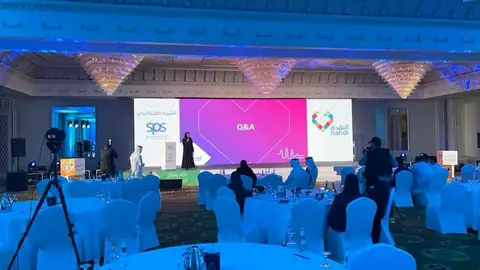 تأجير وتركيب جداريات LED — LED Video Walls للمعارض والمؤتمرات والحفلات في الرياض — صورة 8 | الأحداث الأنيقة